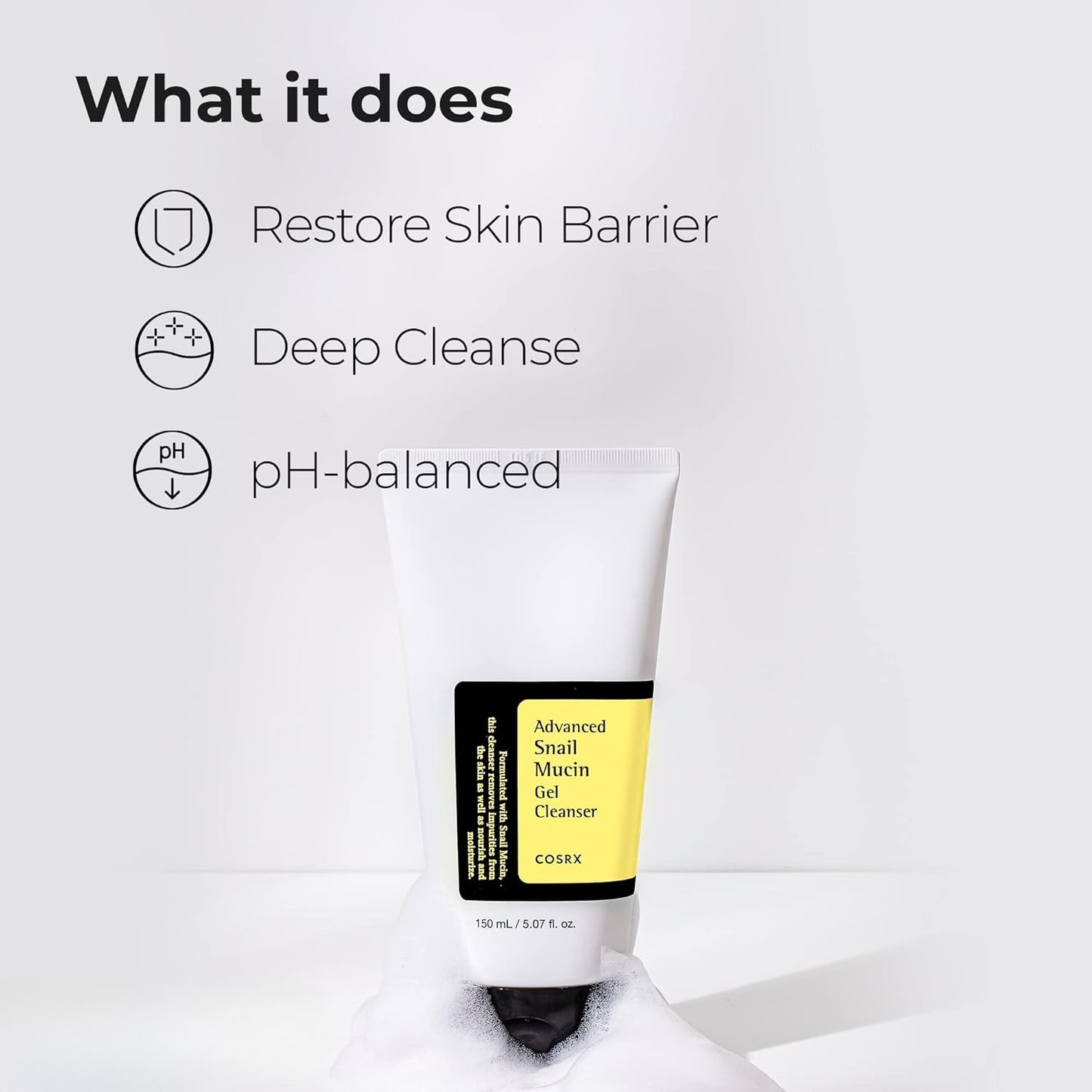 COSRX Advanced Snail Mucin Gel Cleanser