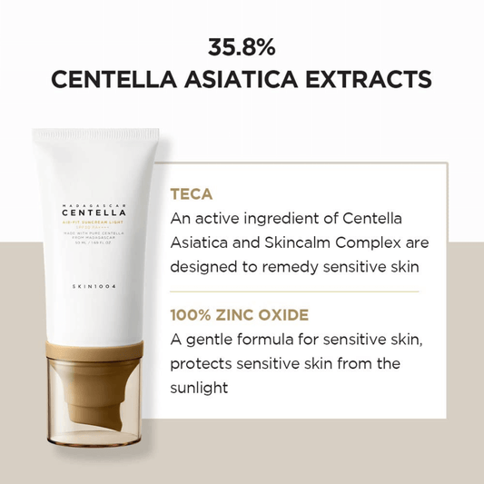 SKIN1004 Centella Air-Fit Suncream Light SPF50+ - Korean Sunscreen