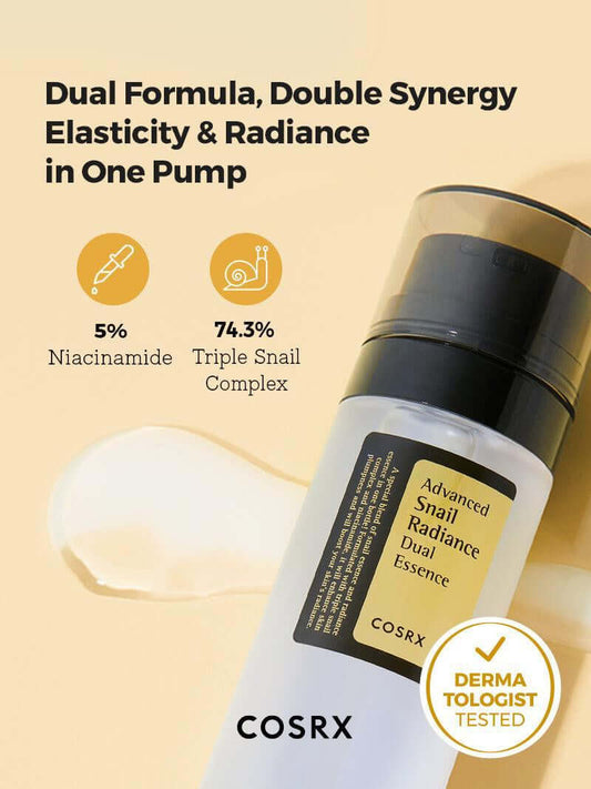 COSRX Advanced Snail Radiance Dual Essence - Brightening & Repair